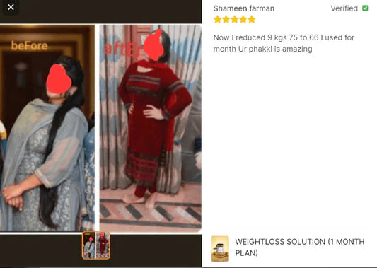 Weight Lose Herbal Powder 1-Month Plan | Free Delivery in Pakistan